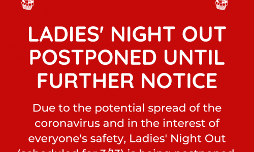 Ladies Night Out on Friday, March 13 Postponed